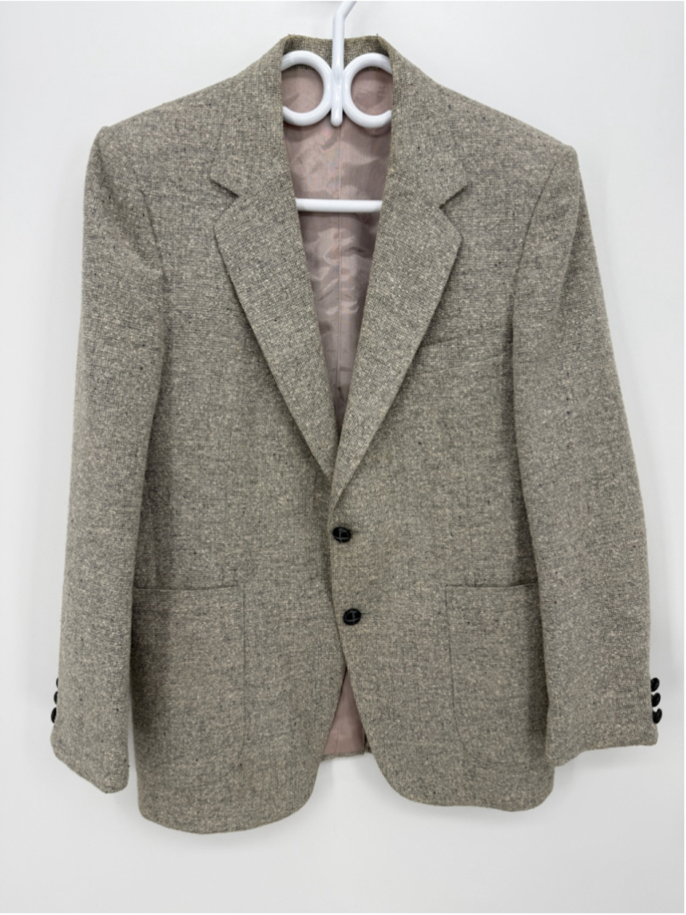 Vintage Beaconhill Gray Tweed Sport Coat Blazer Men Size 40R